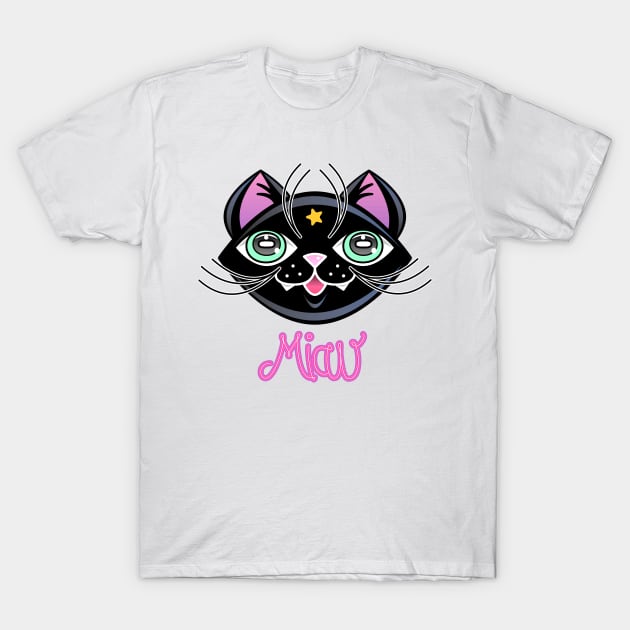 miau cat T-Shirt by TattooTshirt